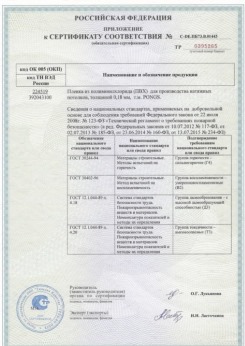 2015.06.25 Каспийск - Pongs. Приложение к сертификату соответствия